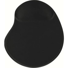 Die Grup Kaymaz Tabanlı Bilgisayar Mouse Pad, Siyah Düz, Bilek Destekli