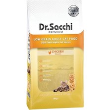 Tech Butiq Dr.sacchi Düşük Tahıllı Tavuklu Yetişkin Kedi Maması 10 kg
