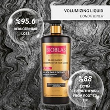 Bioblas Siyah Sarımsak Şampuan – Saç Dökülmesine Karşı, Güçlendirici & Onarıcı Etki, Organik Zeytinyağlı, 1000 ml