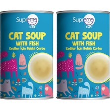Tech Butiq Supreme Cat Kedi Çorbası Balıklı, Iştah Açıcı Sıvı Kedi Maması 135 ml x 12 (2 Paketi)