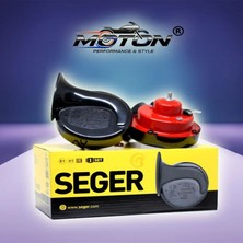 Moton Seger 60B Da-Dat Tek Fişli Korna Takımı 410 Hz Kalın Ses + 510 Hz Ince Ses