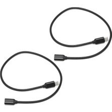 50CM Type-C Uzatma Kablosu – 60W Hızlı Şarj ve 3A Akım Destekli Usb-C Erkek Dişi Kablo | 24PIN 56K Dirençli Dayanıklı | Laptop, Tablet ve Telefon ile Uyumlu (50CM) | ZR73