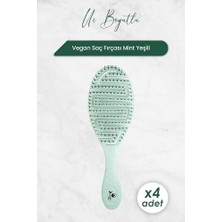 Professional Üç Boyutlu Saç Fırçası Vegan Mint Yeşili 5846 x 4 Adet