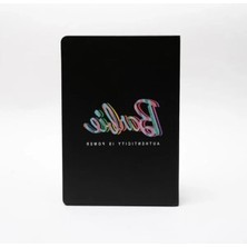 Die Grup Barbie Sert Kapak Butik Defter (Siyah)