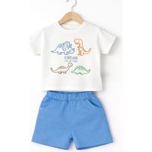 İkikareshop 6/24 Ay Dino Baskılı Basic Bebek Takımı