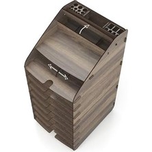 Tower Ofis Masaüstü Organizer 10 Kat A4 Evrak Rafı (Ceviz)