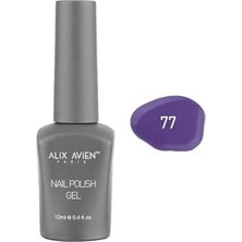 Mor Mavi Kalıcı Oje 77-Yoğun Renk Veren Jel Oje 12 Ml-Nail Uv Gel Polish 77
