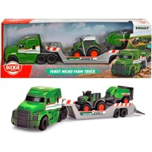 Dickie, 203735006, Fendt Çekici ve Traktörlü Araç Seti, 2'li Paket, Serbest Tekerlekli, Hareketli ve Açılabilir Parçalar, 9 Cm, 32 cm