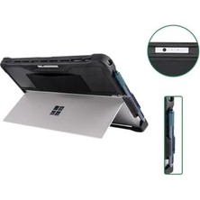 Microsoft Surface Pro Darbe Emici Tablet Kılıf Rugged Sert Koruyucu Kapak Uyumlu Pro 7 Pro 6 Pro 5 Pro 4 Hybrid Pc Tpu Çerçeve Kickstand Destekli Kalem Yuvalı Siyah