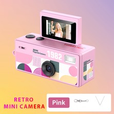 İdragon LK030 Retro Mini Kamera Y2K Tasarımlı Taşınabilir Dijital Kamera Selfie Ekranlı Trend Kamera