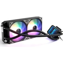Dark Aquaforce W246 240MM 2X12CM Frgb LED Fan + Pompa Intel & Amd Uyumlu Sıvı Soğutma Sistemi (DKCCW246)