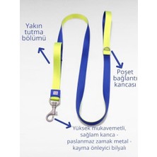 Tech Butiq Genel Köpek Gezdirme Kayışı, Çift Örgü Naylon, Kırmızı/pembe, 150 Cm, Ayarlanabilir, Sağlam Metal Kanca, Büyük ve Orta Irk Için