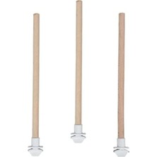 Die Grup Ahşap Pürüzsüz Muhabbet Kuşu Tüneği 25 cm - 3'lü Set