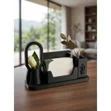Mekatris Modern Çiçeklikli Kartvizitlik - Çiçekçiler, Güzellik Salonları ve Butik Işletmeler Için Vazolu Masaüstü Kartlık