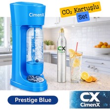 Soda Makinesi – Blue Edition Cimenx Soda Maker - Soda Kartuşlu Set