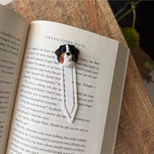 Brand House 3D Bernese Köpek Tasarımlı Kitap Ayracı Çok Renkli Dekoratif Ayraç