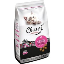Tech Butiq Chuck 500 gr Kuru Mama, Kedi, Tavuk Etli x 12 Adet