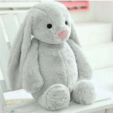Die Grup 65 cm Gri Uzun Kulak Peluş Tavşan