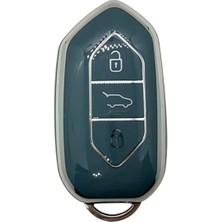 Die Grup Autohan Keys Togg T10X T10F Akıllı Anahtar Kılıfı, 3 Tuşlu, Nano Koruma (Gri-Gümüş)