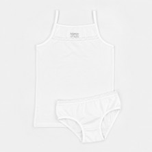 Ugly Duck Lismore Kız Ip Askılı Atlet-Slip Takım - Beyaz