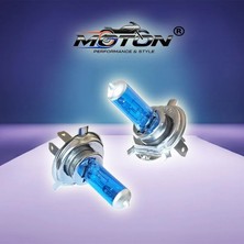 Moton H4 Motosiklet Far Ampulü 12V 35/35W P43 Beyaz Işık (2 Adet)