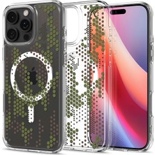 16 Pro Max ile Uyumlu Ince Magsafe Kılıf Ultra Hybrid Sararmaya Dayanıklı Duraclear™ Hava Kanalı Teknolojisi™ Askeri Sınıf Koruma Magfit Digital Camo Tasarım Kapak - ACS08007