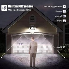 Güneş Enerjili Hareket Sensörlü, 3 Taraflı 171 Cob LED AYDINLATMA/GT-SL15