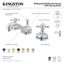 KS1162BX Yaygın Lavabo Musluğu, Cilalı Pirinç