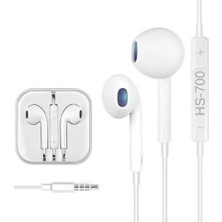 Mikrofonlu 3.5mm Genel Model Kulaklık Beyaz HS-700