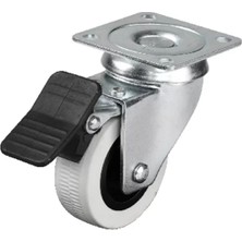 Renas Store Hts 334 - 50X20 mm Çift Bilyalı Tablalı Frenli Teker 4 Adet