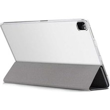 iPad 11.nesil A16 11INÇ/10.NESIL 10.9inç ile Uyumlu Kılıf Saydam Arka Kapak Flip Smart Cover Katlanabilir Standlı Darbe Emici Koruyucu Tablet Kılıfı Akıllı Uyku Özellikli Siyah