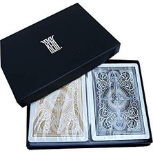 Kem, Poker Boyu, Endeks, Siyah & Altın Sarısı, Çift Deste
