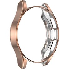 Galaxy 4 46MM ile Uyumlu Silikon Parlak Renkli Kasa Koruyucu 02 Rose