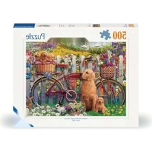 Die Grup 500 Parçalı Bahçede Köpekler Temalı Puzzle
