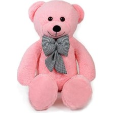 80 cm Dev Pelüş Ayıcık,papyonlu Peluş Ayı,yumuşak ve Sevimli Büyük Boy Oyuncak Ayı,sarılmalık Papyonlu Ayıcık,sevgiliye Hediye (Pembe)