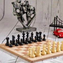 Die Grup Ahşap Satranç ve Dama Oyun Seti, 3 Farklı Oyun 1 Kutuda