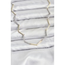 Onba Vıp Seri Zikzak Model Kadın Kolye 5886 - OB6402-5021