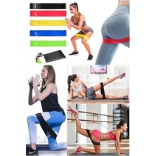 Die Grup 5 Farklı Dirençte Pilates Bandı Seti, Evde Spor Için Uygun