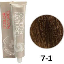 IColor Naturel Icolor Natural Tüp Boya 100 Ml. 7-1 Küllü Kumral