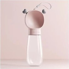 Die Grup 600ML Pembe Renkli Seyahat Su Şişesi ve Besleyici Kase