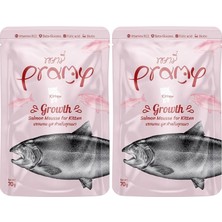Tech Butiq Yavru Kediler Için Somonlu Mousse, 70 Gram 2li Paket