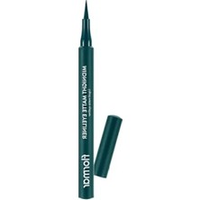 Die Grup Yoğun Siyah Esnek Keçe Uçlu Eyeliner - Mat Bitiş