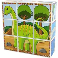 Die Grup 3D Manyetik Dinozor Puzzle Seti - 9 Mıknatıslı Küp ile Eğlenceli Öğrenim