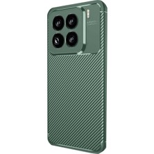 Renas Store 15 Kılıf Auto Focus Karbon Kapak - Koyu Yeşil