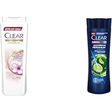Clear Besleyici Şampuan Kepeğe Karşı Etkili Yumuşak ve Parlak Saçlar 600 ml ve Clear Men Kepeğe Karşı Etkili Şampuan Maksimum Ferahlık 350 ml