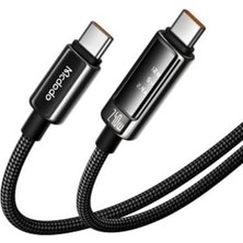 CA-8900 Usb-C To Usb-C 240W OLED Ekranlı Hızlı Şarj Kablosu 1.2m
