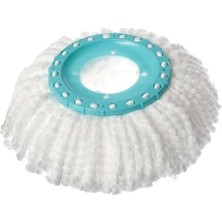 Mop Yedek Döner Başlık - Güçlü Emici Mikrofiber Tüyler, 360° Dönebilen Yedek Mop Ucu, Yer Yüzey Temizliği