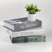 Die Grup 3'lü Dekoratif Kutu Seti, Kitap Görünümlü, Modern Ev Dekorasyonu