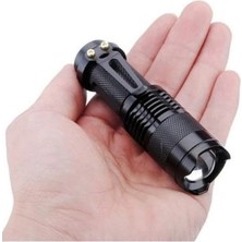 Renas Store Cree 2000 Lümen Güçlü Su Geçirmez Alüminyum Zoom Özellikli El Feneri