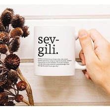 Sevgili Kelime Anlamlı Hediyelik Kupa Bardak